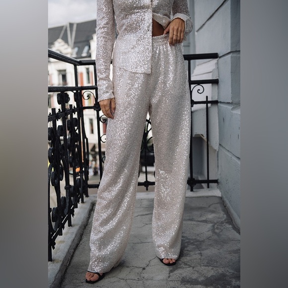 Stine Goya Sequin Pant (fits xs - medium) - Picture 1 of 10